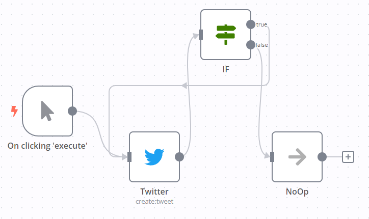 Editor UI view of sample workflow